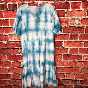 Shibori hand dyed maxi dress